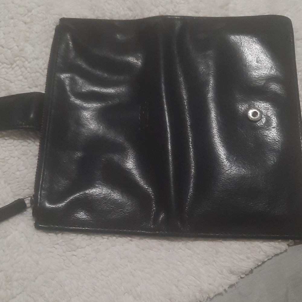 Rachel Roy Black Leather Wallet - Picture 4 of 6